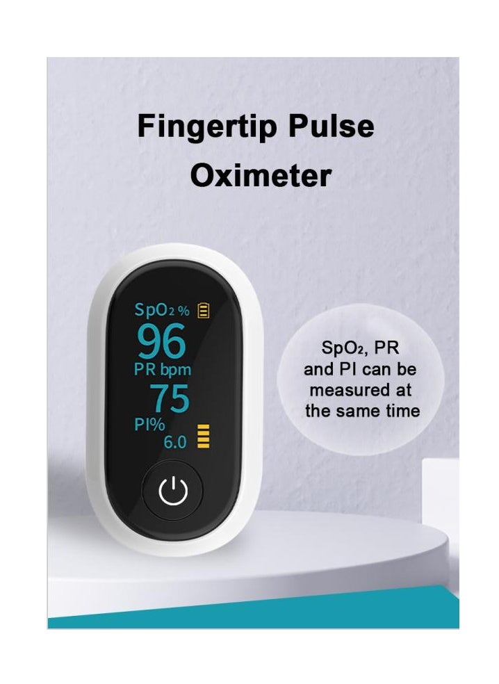 Joshberg - Pulse Oximeter, Blood Oxygen Meter Finger (SpO2) with Plethysmograph and Perfusion Index, Portable OLED Color Display - Image 1