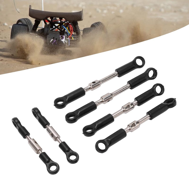 Pilipane Pilipane Aluminium Steering Camber Link Set  RC Tie Link Rods Set for WLtoys 144001 144002 124018 124019 124017 124016 Remote Control Car Upgrade Parts - Image 3