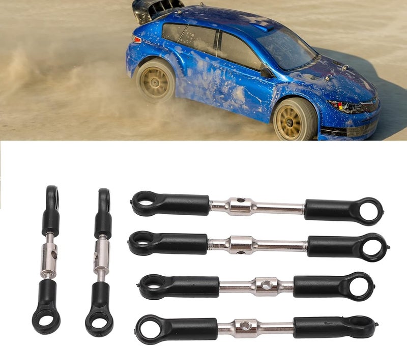 Pilipane Pilipane Aluminium Steering Camber Link Set  RC Tie Link Rods Set for WLtoys 144001 144002 124018 124019 124017 124016 Remote Control Car Upgrade Parts - Image 2