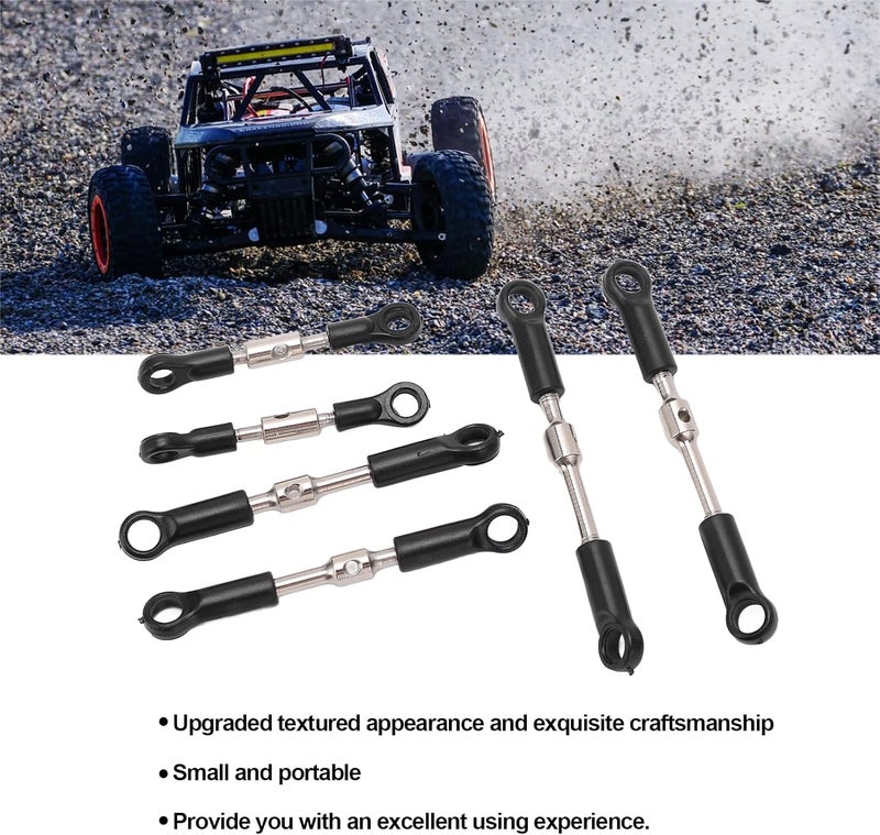 Pilipane Pilipane Aluminium Steering Camber Link Set  RC Tie Link Rods Set for WLtoys 144001 144002 124018 124019 124017 124016 Remote Control Car Upgrade Parts - Image 5