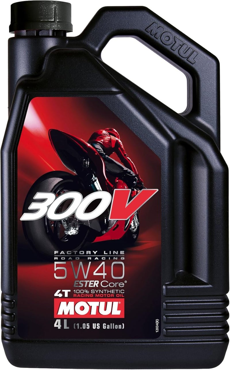 Motul 300V 5W40 100% Synthetic Road Racing Engine Oil - 4L - Image 1