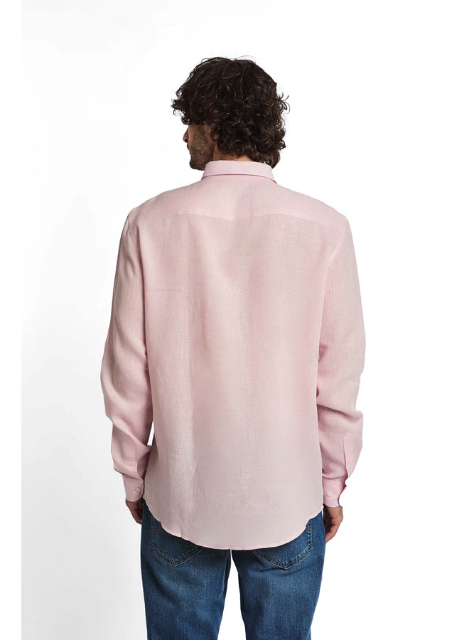 DALYDRESS Casual Long Sleeve Linen Shirt - Image 3