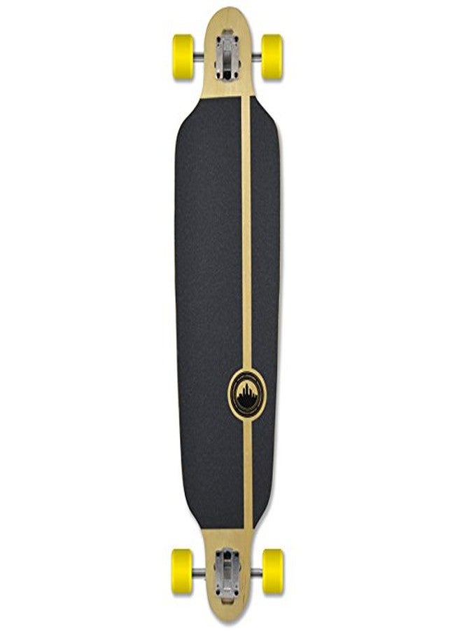 يوكاهير لوح تزلج طويل من سلسلة Yocaher Beach Series كامل مع شريط تثبيت Black Widow Premium 80A ومحور ألومنيوم ومحامل ABEC-9 وعجلات تزلج 70 مم (كامل - DropThrou - 11 - Tropical Day) - Image 2