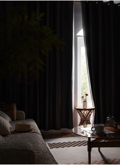 المنزل الذهبي ستارة الغرفة قطعة واحدة من ستارة النافذة التي تحجب الشمس  - Image 4