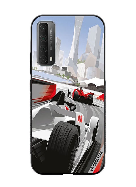 Protective Case Cover For Huawei Y7a F1 Car Racing Design Multicolour