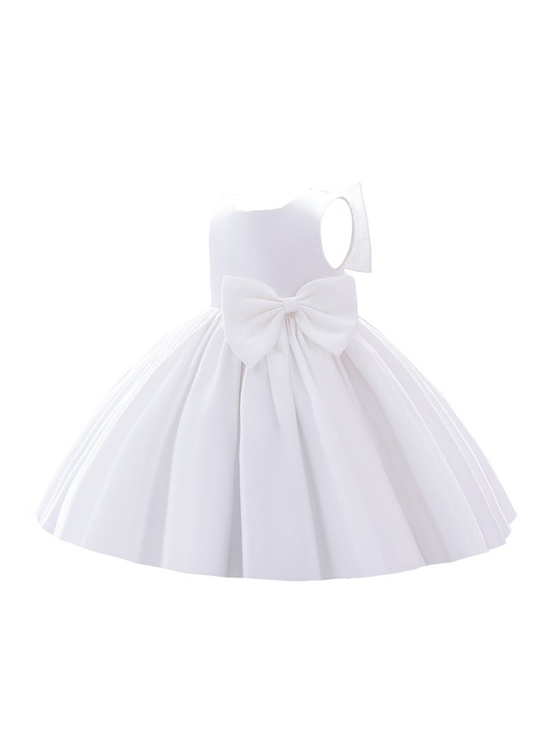 D'Daniela White Bow Dress - Image 2
