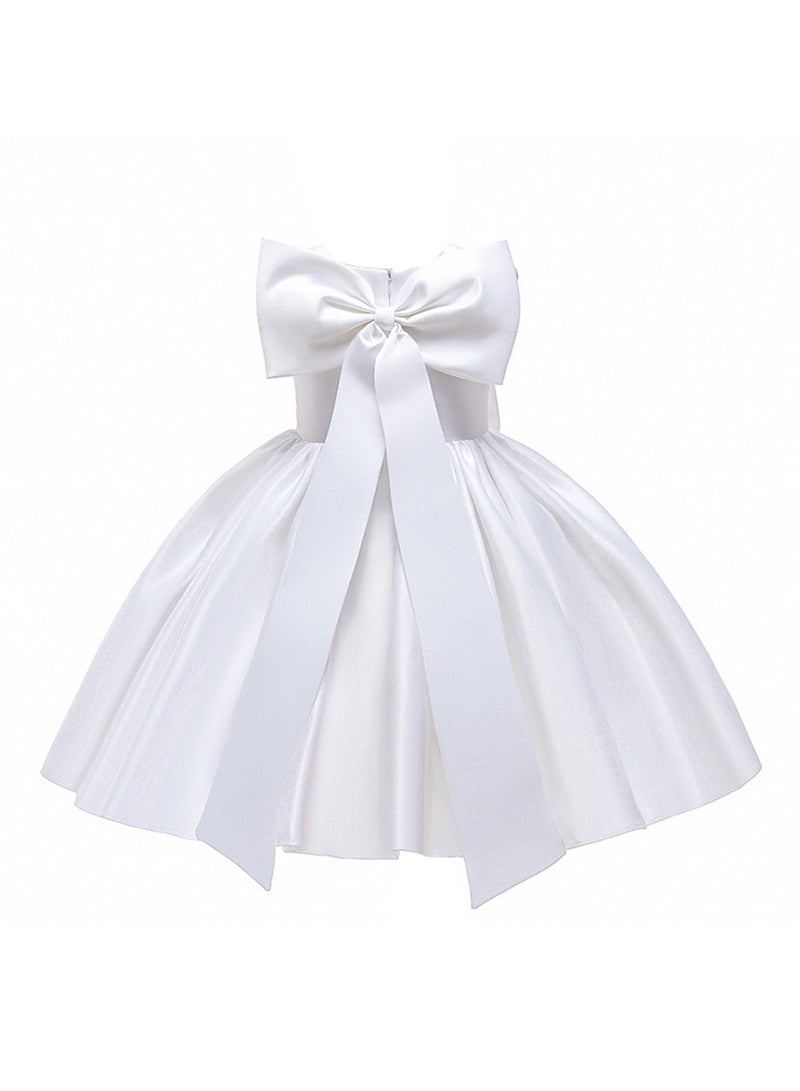 D'Daniela White Bow Dress - Image 3