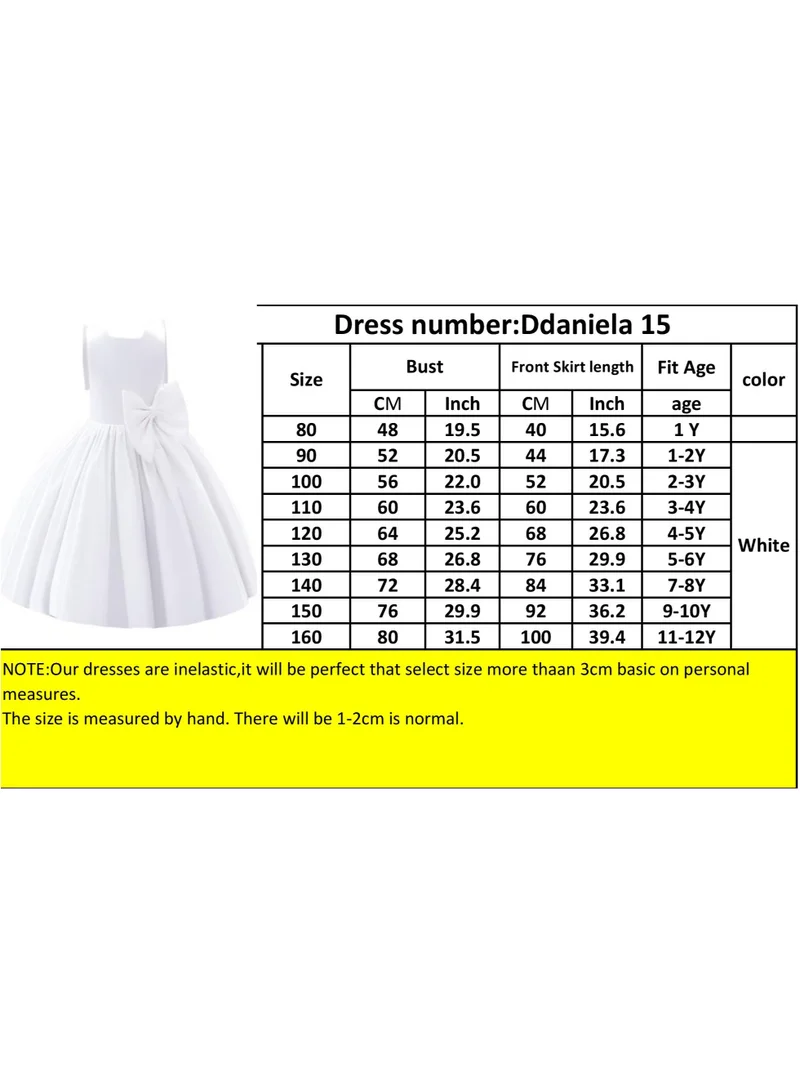 D'Daniela White Bow Dress
