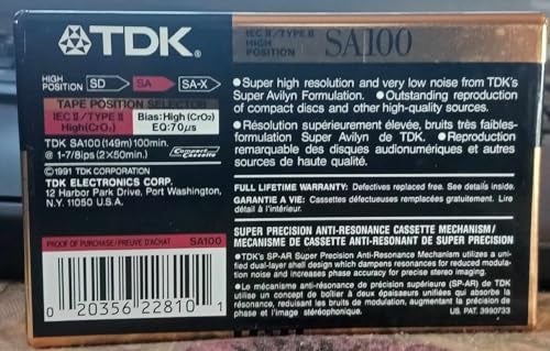 TDK SA-100 IEC II/TYPE II High Bias - Image 2