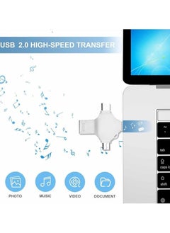 ELTRAZONE USB Flash Drive 64GB – 4-in-1 USB Stick with High-Speed Data Transfer – Large Capacity Thumb Drive for Smartphone, OTG Android, Computer, Tablet, Laptop – External Storage for Fast File Transfer and Backup – Compact, Portable Design  - Image 4