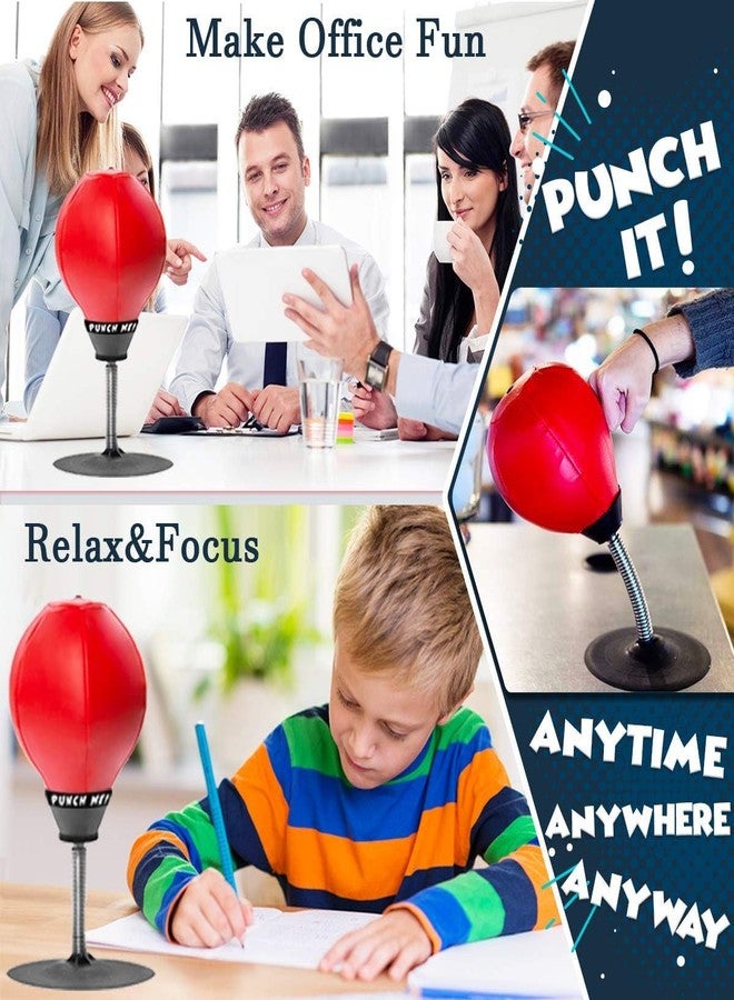Sarjak Free Standing Desktop Punching Bag Stress Buster Relief with Stand Boxing Punch Ball with Suction Cup to Reflex Strain and Tension Toy's - Image 5