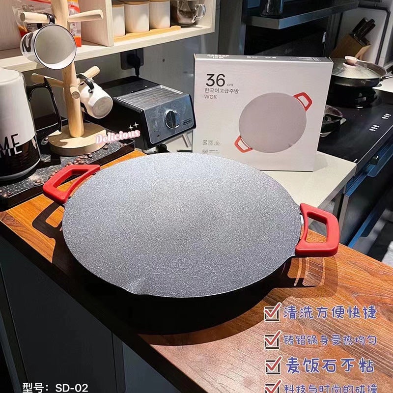 صينية خبز كهربائية بتصميم كوري، فرن كهربائي خارجي، شواء طلابي، صينية شواء منزلية متعددة الوظائف وغير لاصقة - Image 3