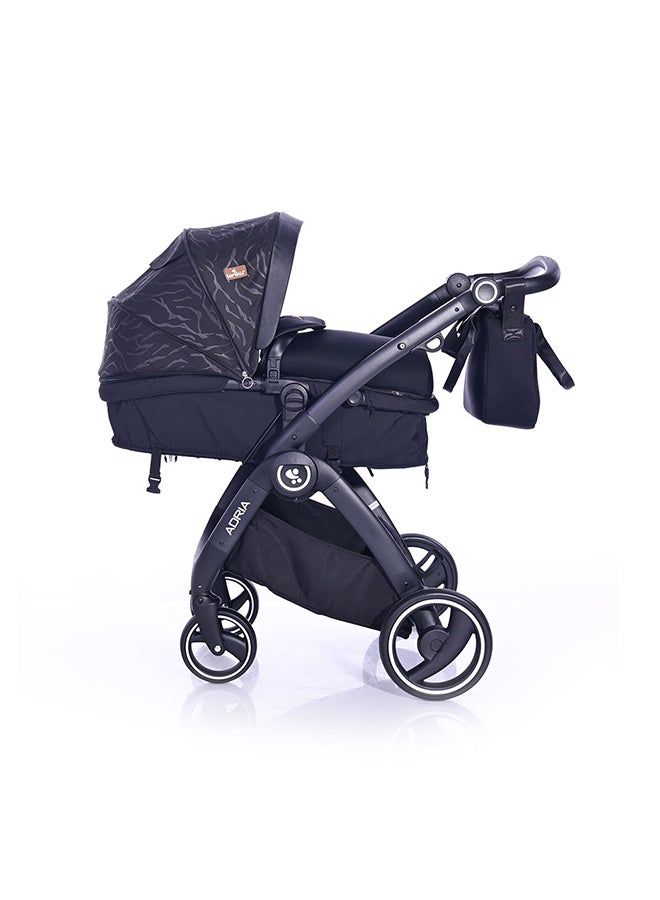 لوريلي عربة أطفال أدريا باللون الأسود - Image 4