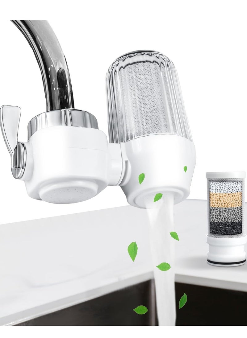 TAYRAN - Replacing the filter with a sink water filter, faucet water filter, faucet water purifier, water filtration system to reduce chlorine and odor impurities in faucets, kitchens, bathrooms, bathtubs, etc - Image 1