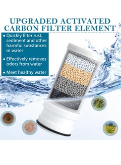 TAYRAN Replacing the filter with a sink water filter, faucet water filter, faucet water purifier, water filtration system to reduce chlorine and odor impurities in faucets, kitchens, bathrooms, bathtubs, etc  - Image 2