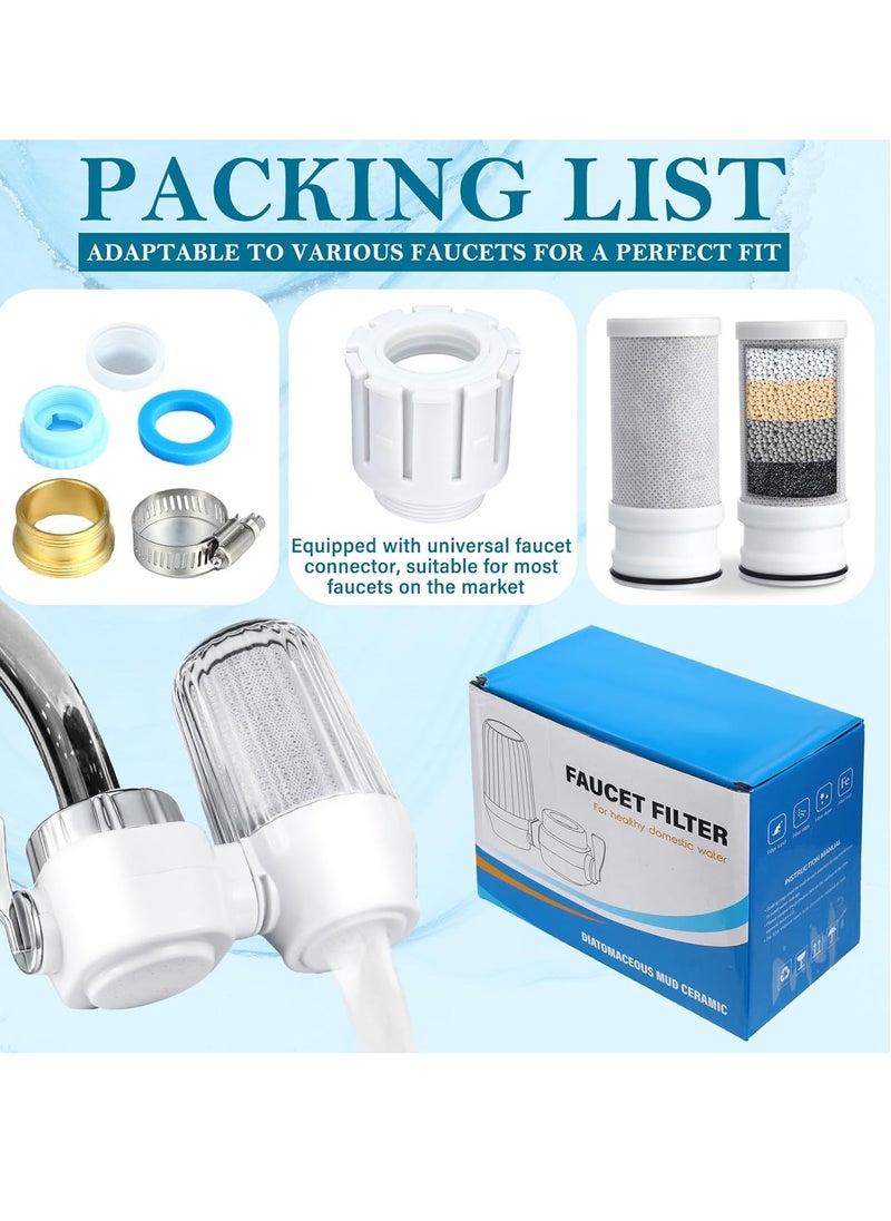 TAYRAN - Replacing the filter with a sink water filter, faucet water filter, faucet water purifier, water filtration system to reduce chlorine and odor impurities in faucets, kitchens, bathrooms, bathtubs, etc - Image 1