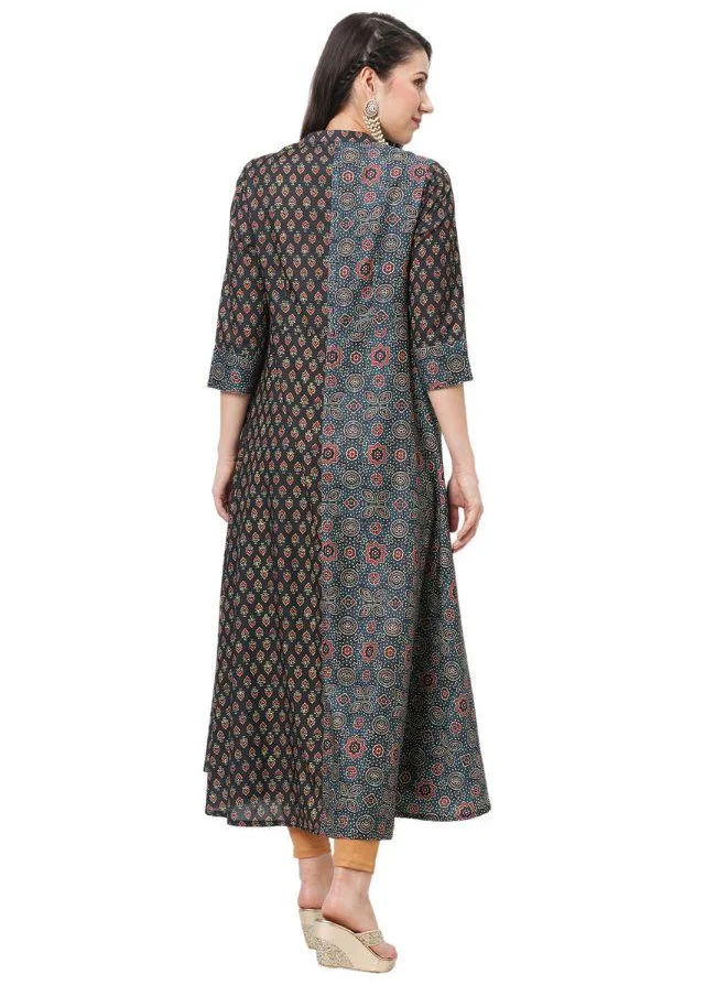 #Be Multi Print Flared Kurti