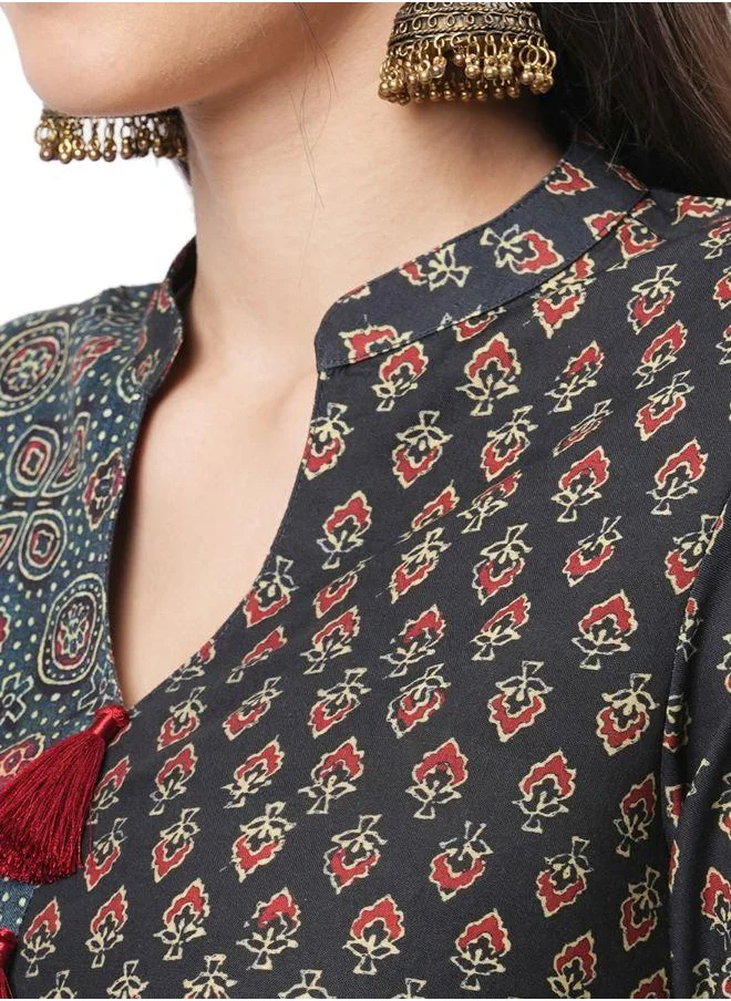 #Be Multi Print Flared Kurti