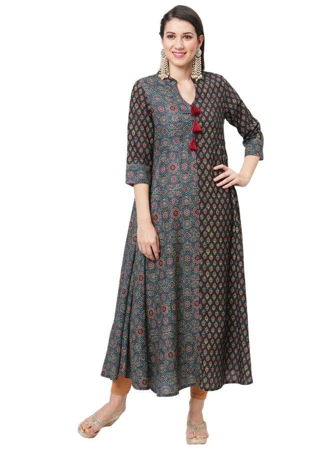 #Be Multi Print Flared Kurti