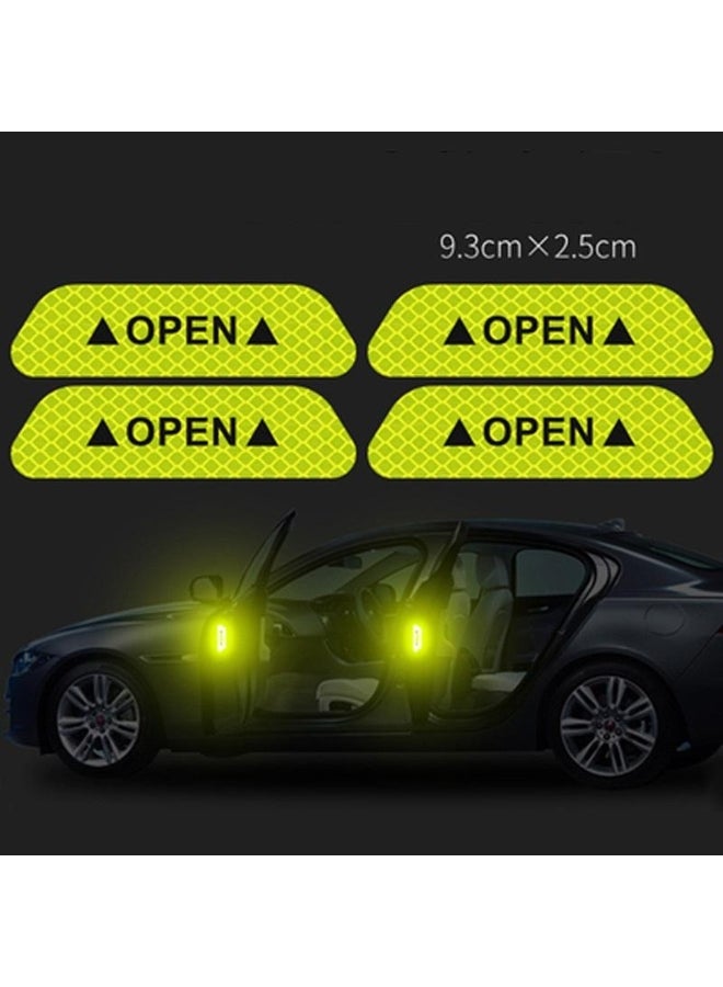 Generic 4-Piece Luminous Car Tape for Night Safety 