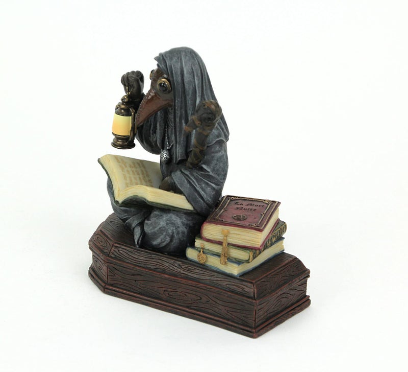 Veronese Design 5 1/8"" Mortician Apothecarius Steampunk Plague Doctor Resin Sculpture Handpainted Figurine - Image 2