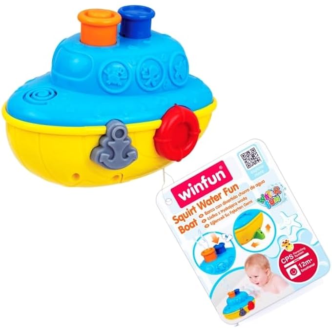 WATER FUN PAL  BOAT | FLOATING BATH TOY FOR BABIES & TODDLERS | FUN WATER PLAY TOY FOR BATHTUB OR POOL | BATH TIME TOY FOR KIDS 6M+ - Image 1