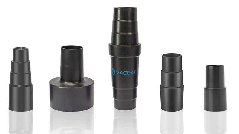 VACEXT Universal Vacuum Hose Adapter Kit Reducer Attachment Set Converter from 1 1/2 inch to 1 1/4 inch from 1 3/8 inch to 1 1/4 inch Dust Hose Port Adapter ; 2-1/4 Inch to 1-1/4 Inch to 1-3/8'' - Image 1