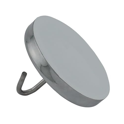 Master Magnetics خطاف يدوي مغناطيسي من ماستر ماغنيتيكس مع طلاء كروم - 2.04" قطر، 1.275" ارتفاع كلي، 20 رطل، فضي، عبوة من 3 - Image 3