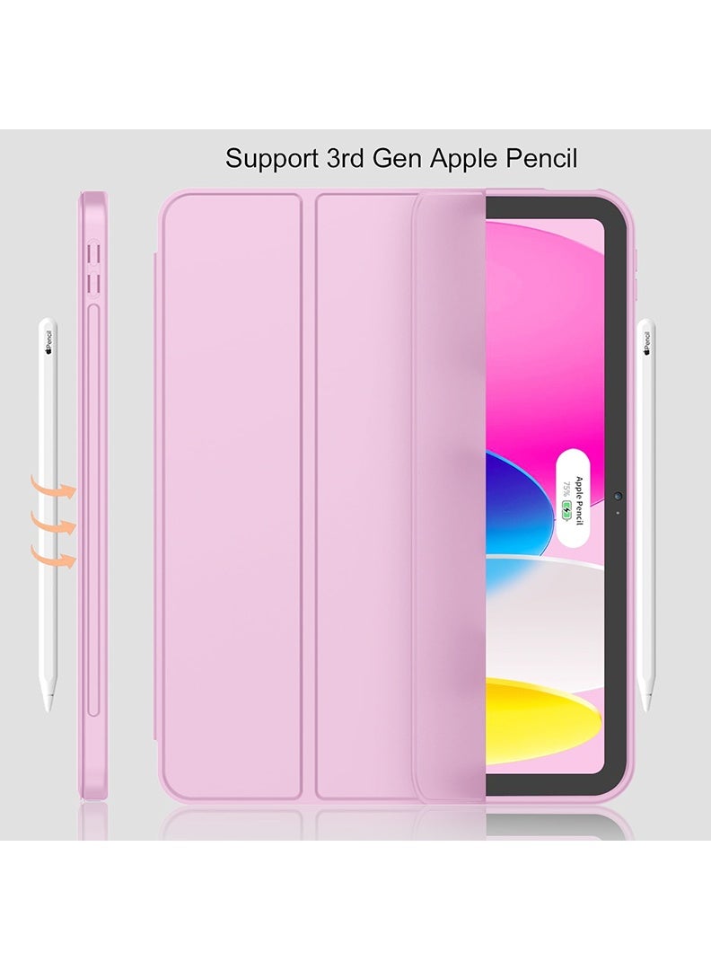 Theodor Case for iPad Air 11 6th Gen-inch M2 (2024), iPad Air 5th Gen (2022) / iPad Air 4th Gen (2020) 10.9 Inch - Flexible Soft Back Cover with Pencil Holder Purple  - Image 5