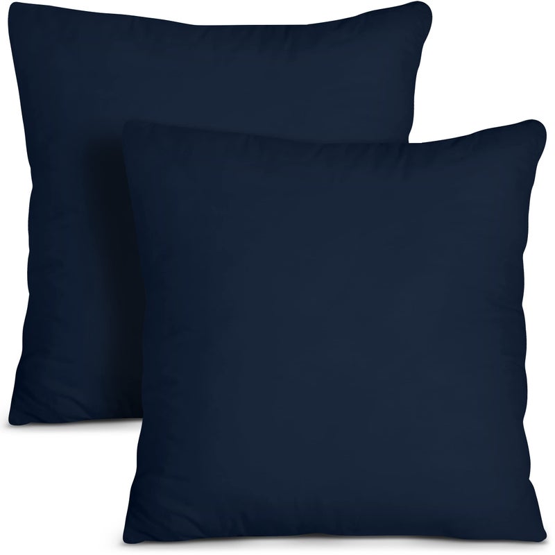 Utopia Bedding Throw Pillows Insert (Pack of 2  Navy) - 16 x 16 Inches Bed and Couch Pillows - Indoor Decorative Pillows - Image 1