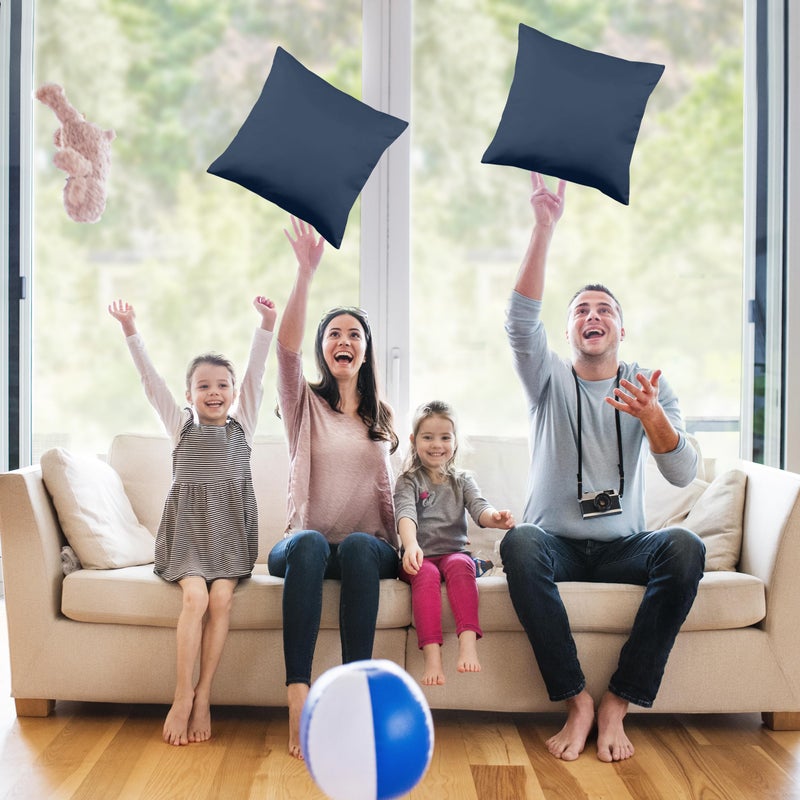 Utopia Bedding Throw Pillows Insert (Pack of 2  Navy) - 16 x 16 Inches Bed and Couch Pillows - Indoor Decorative Pillows - Image 5