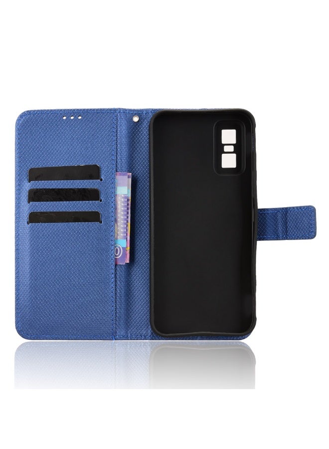For Infinix GT30 Pro 5G Case, Premium Leather Wallet Flip Cover, Card Slots & Money Pock Blue - Image 2