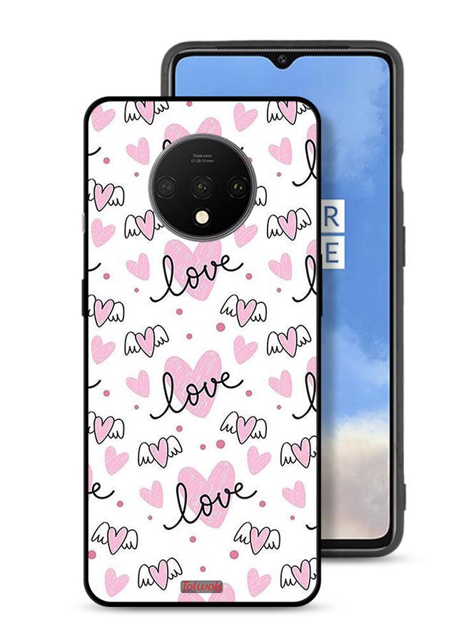 Tolwak OnePlus 7T Protective Case Cover Love And Heart Art Pattern - Image 1