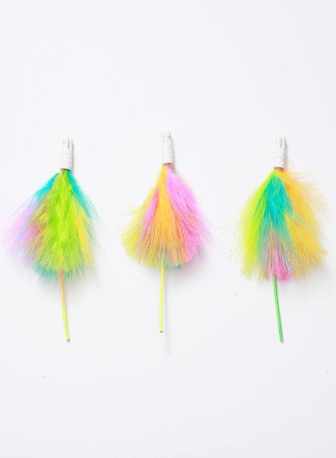 FEELNEEDY 3 Packs Replacement Feathers Compatible Interactive Cat Toy FN-P20 (3 Pcs), Only Accessories - Image 1