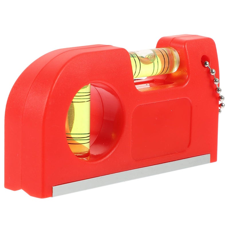 Red Hanging Bubble Spirit Level Tool for Ground Slope Measurement Brick Layout Fence Installation - Image 2