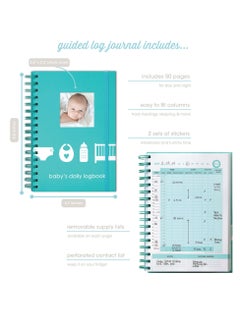 pearhead Baby's Daily Log Book 50 Easy to Fill Pages Track and Monitor Your Newborn Schedule  - Image 2