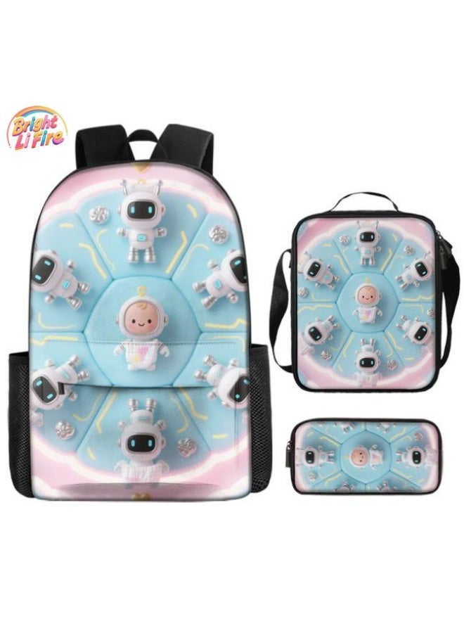 واضح من النار مجموعة حقائب كرتونية لطيفة | أكتاف + حقائب محمولة + قرطاسية | توصية ساخنة لموسم العودة إلى المدرسة / هدية المهرجان - Image 1