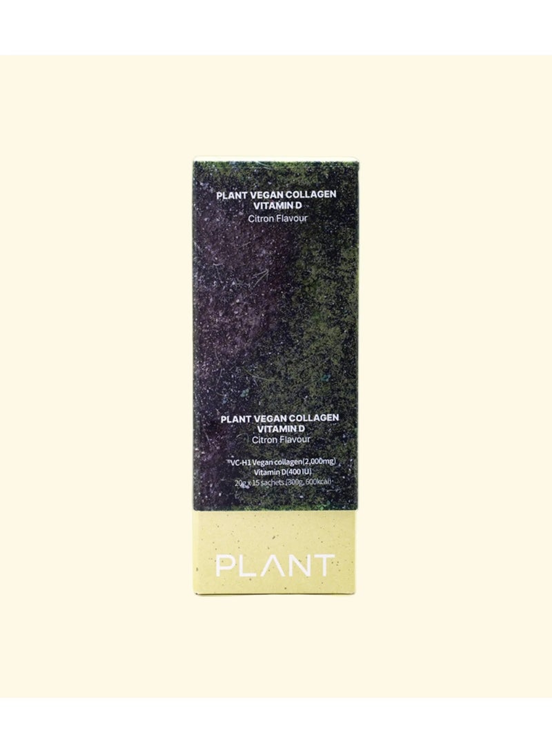 PLANT Vitamin D Collagen Citron Flavor - 15 Jelly Sachets - Image 1