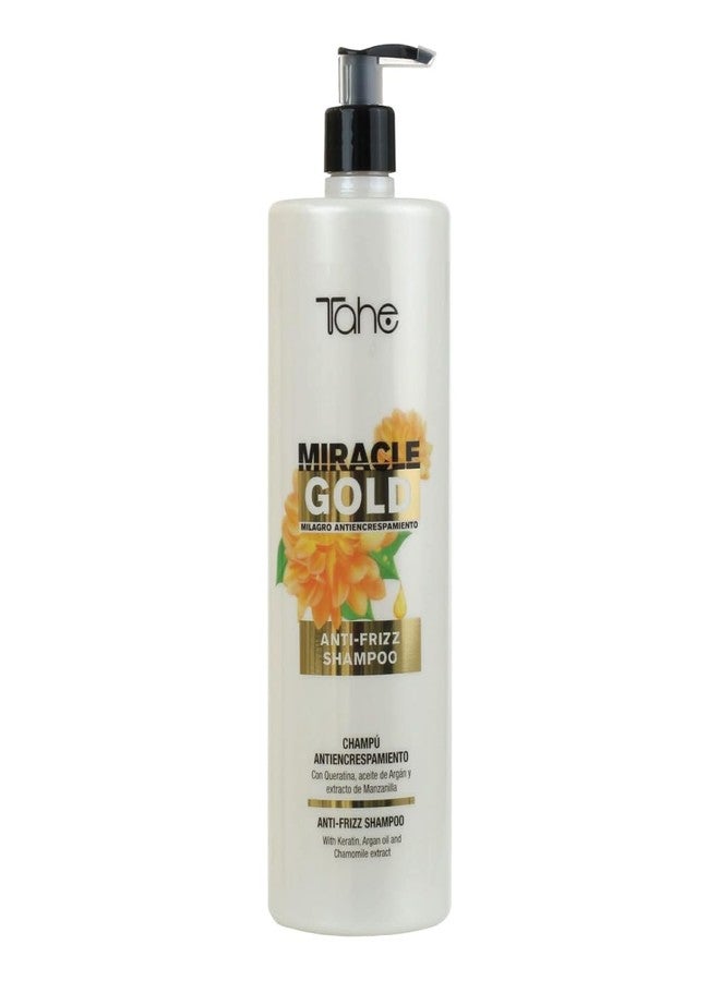 Tahe Miracle Gold For Frizz Control Kit - Shampoo 1000ml + Mask 1000ml - Image 2