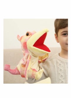 Excefore Dinosaur Hand Puppets, Pterosaur Rex Jurassic World Stuffed Animal Cute Soft Plush Toy, Open Movable Mouth Finger Gift, Birthday Gifts for Kids, Creative Role Play  - Image 5