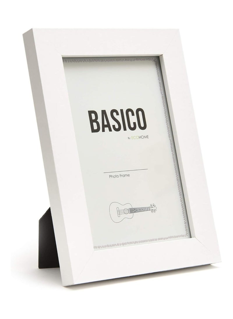 Decorhills 4x6 White Picture Frames, Wood Photo Frame for Table Top and Wall Decoration - Image 1