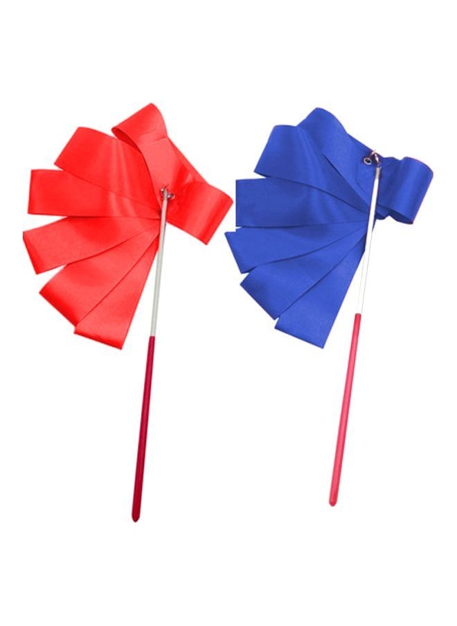 NIBEMINENT Pack Of 2 Rhythmic Art Gymnastics Dance Twirling Gym Swing Ribbon 