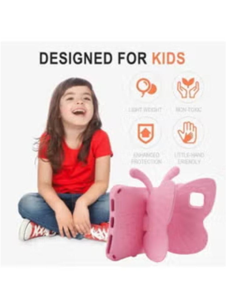 Kids Case Cute Butterfly Compatible with Samsung Galaxy Tab A 10.1inch Tablet SM-T510 SM-T515 SM-T517 for Kids Light Weight EVA Rugged Shockproof Heavy Duty Kids With 2 FREE Screen Protectors - Image 1