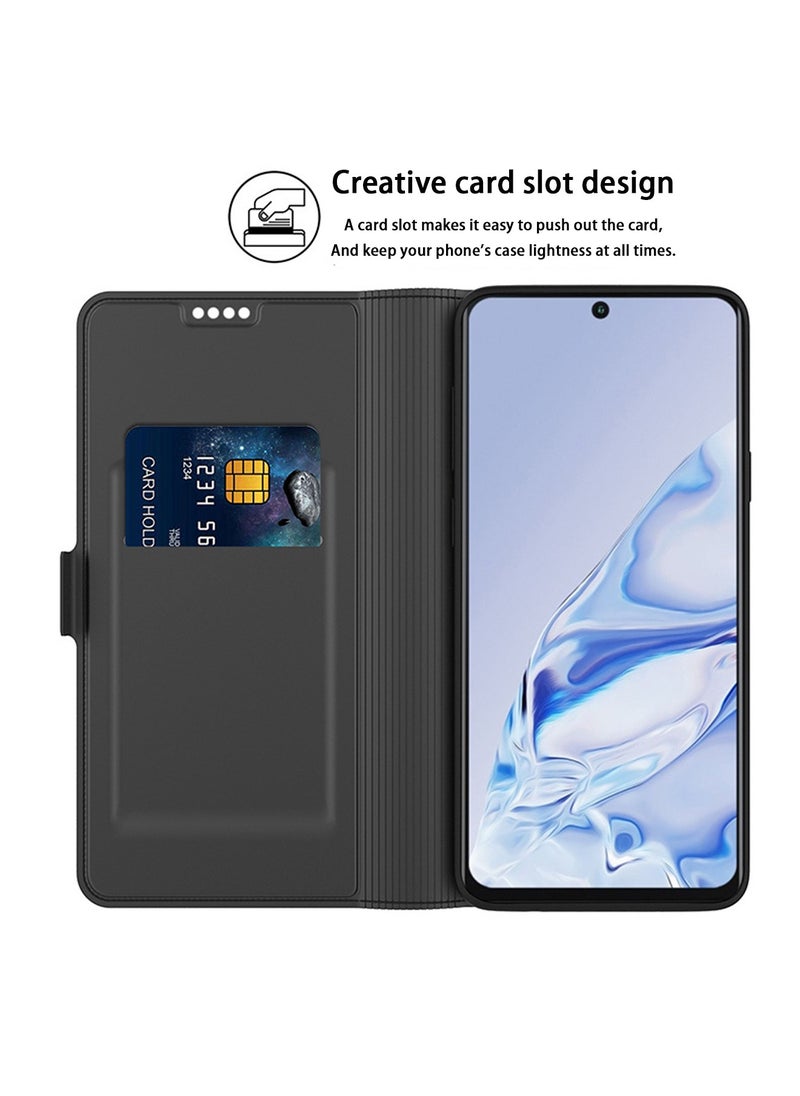 X-level Samsung Galaxy S24 5G Case Cover with PU Leather Shockproof Camera Len Protection Wallet Card Holder Shockproof Flip Back Cover Anti-drops Anti-fingerprints Anti-scratch phone Accessories Protector  - Image 2