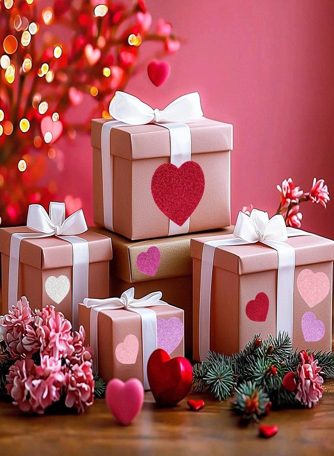 Anwyll Foam Stickers,Self-Adhesive Foam Stickers for Valentines Mothers Fathers Day Birthday Party Baby Shower Wedding Decoration (Red&Pink&White&Purple) - Image 4