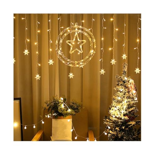 Litehom 30 cm Star Pendant LED Hanging Lights – Warm White Fairy Light Style for Diwali, Navratri, Christmas Tree & New Year Home Décor (Energy-Efficient) - Image 5