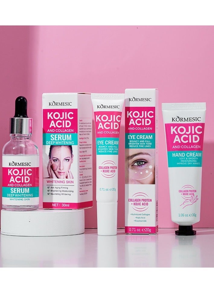 Kormesic سيروم حمض الكوجيك والكولاجين 30 مل - تفتيح البقع الداكنة وتوحيد لون البشرة - Image 2