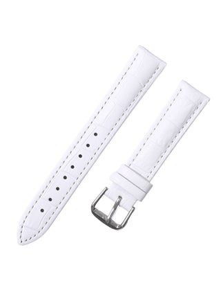 White [Silver Needle Buckle] 20MM