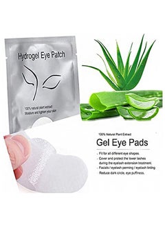 HaLunhi Under Eye Gel Pad Eyelash Extension Pads No Shedding DIY False Eyelash Extension Makeup Eye Gel Patches (50 Pack)  - Image 5