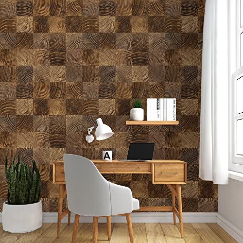 PAPER PLANE DESIGN Self Adhesive Wall Sticker Matte Waterproof Wooden Wallpaper for Door-1 Roll Size 2 X 12 Feet - Image 3